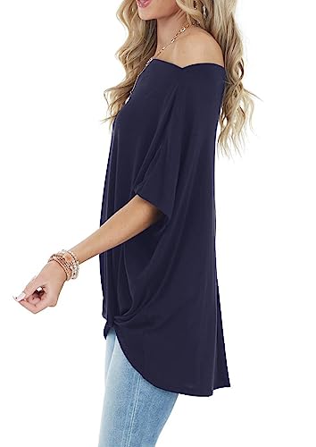 Women's Off-Shoulder Short Sleeve Summer Tops